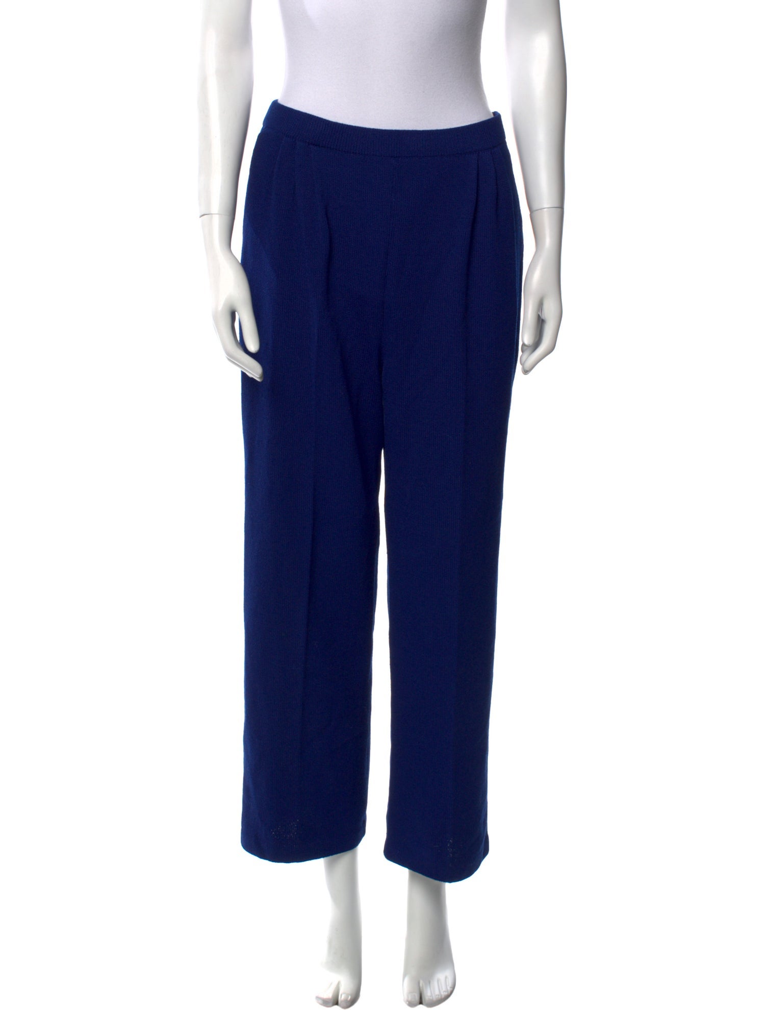 St. John Collection Wool Wide Leg Pants