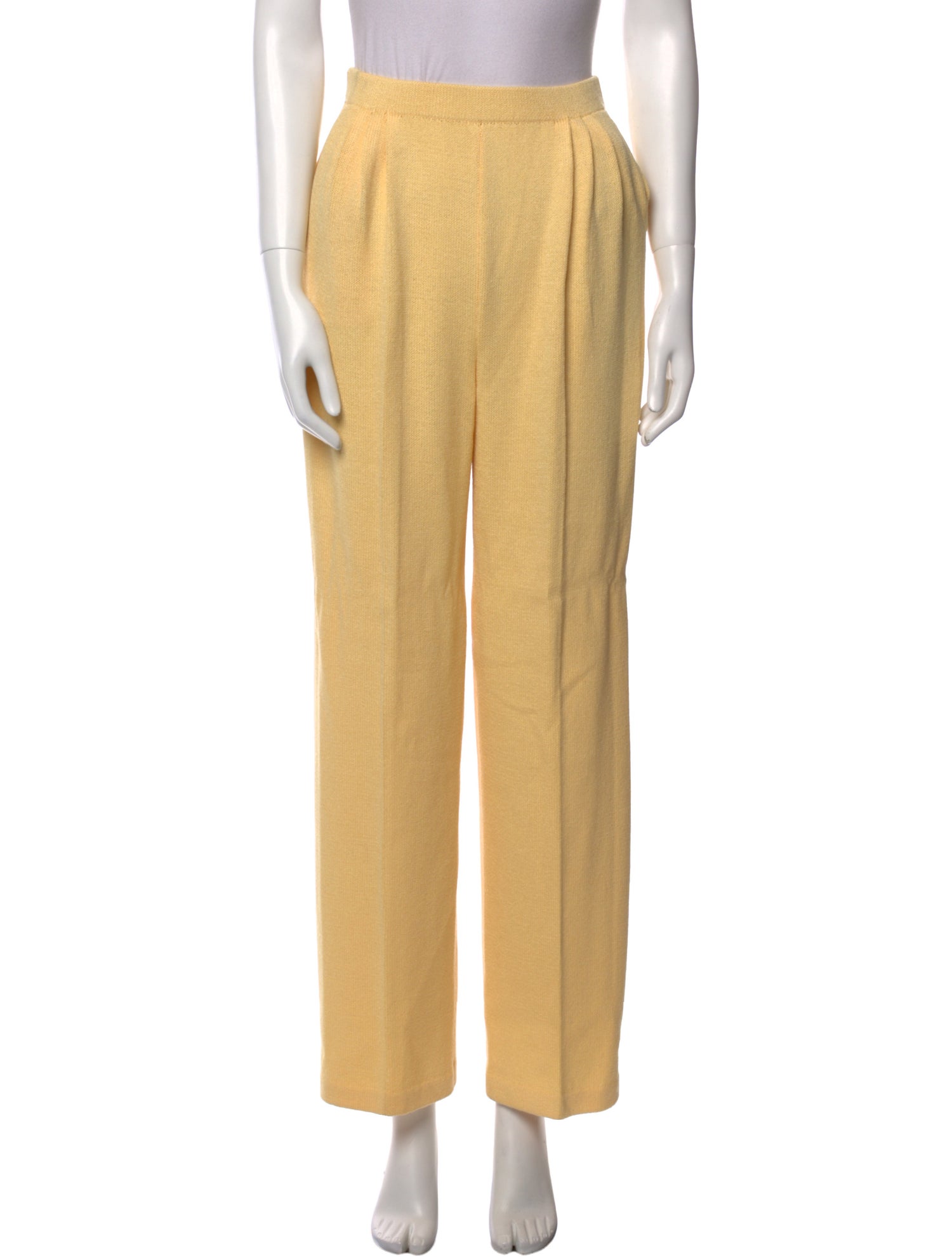 St. John Collection Wool Wide Leg Pants