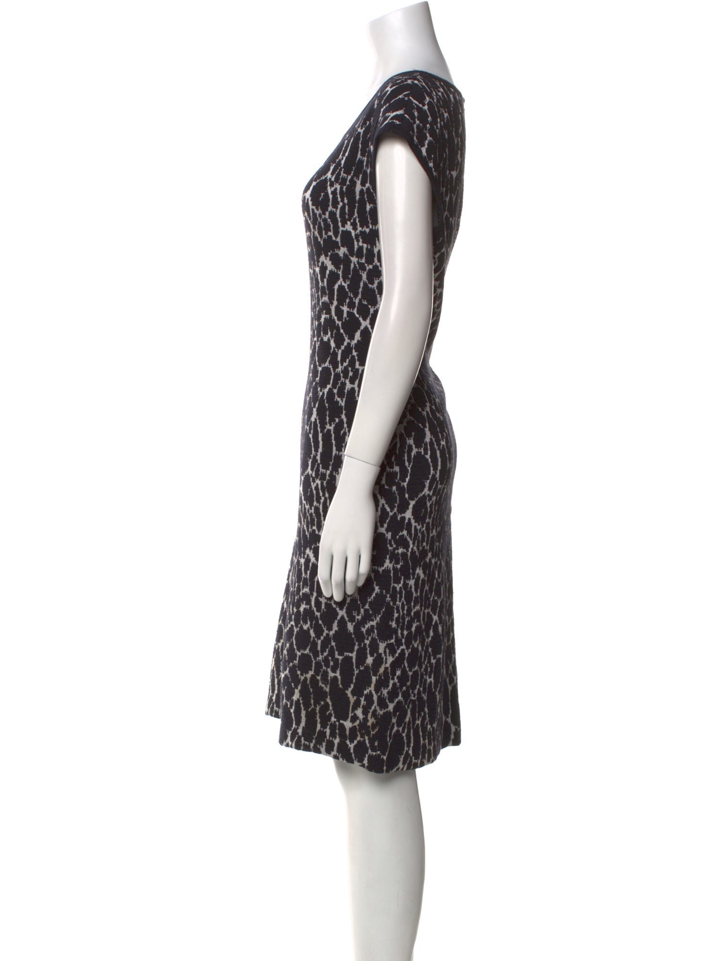 St. John Collection Printed Knee-Length Dress