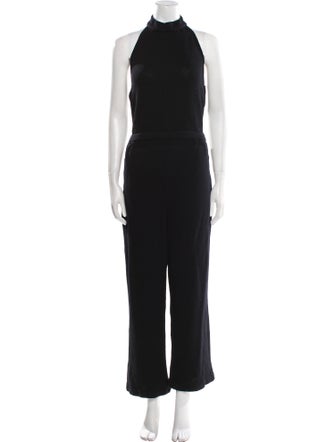 St. John Collection Mock Neck Jumpsuit