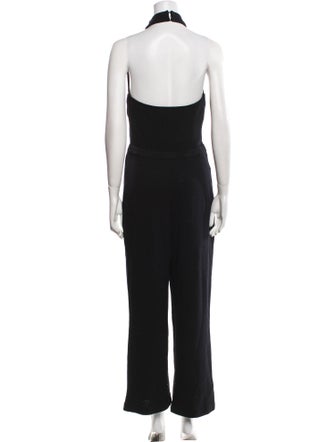 St. John Collection Mock Neck Jumpsuit