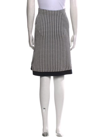 St. John Collection Printed Knee-Length Skirt