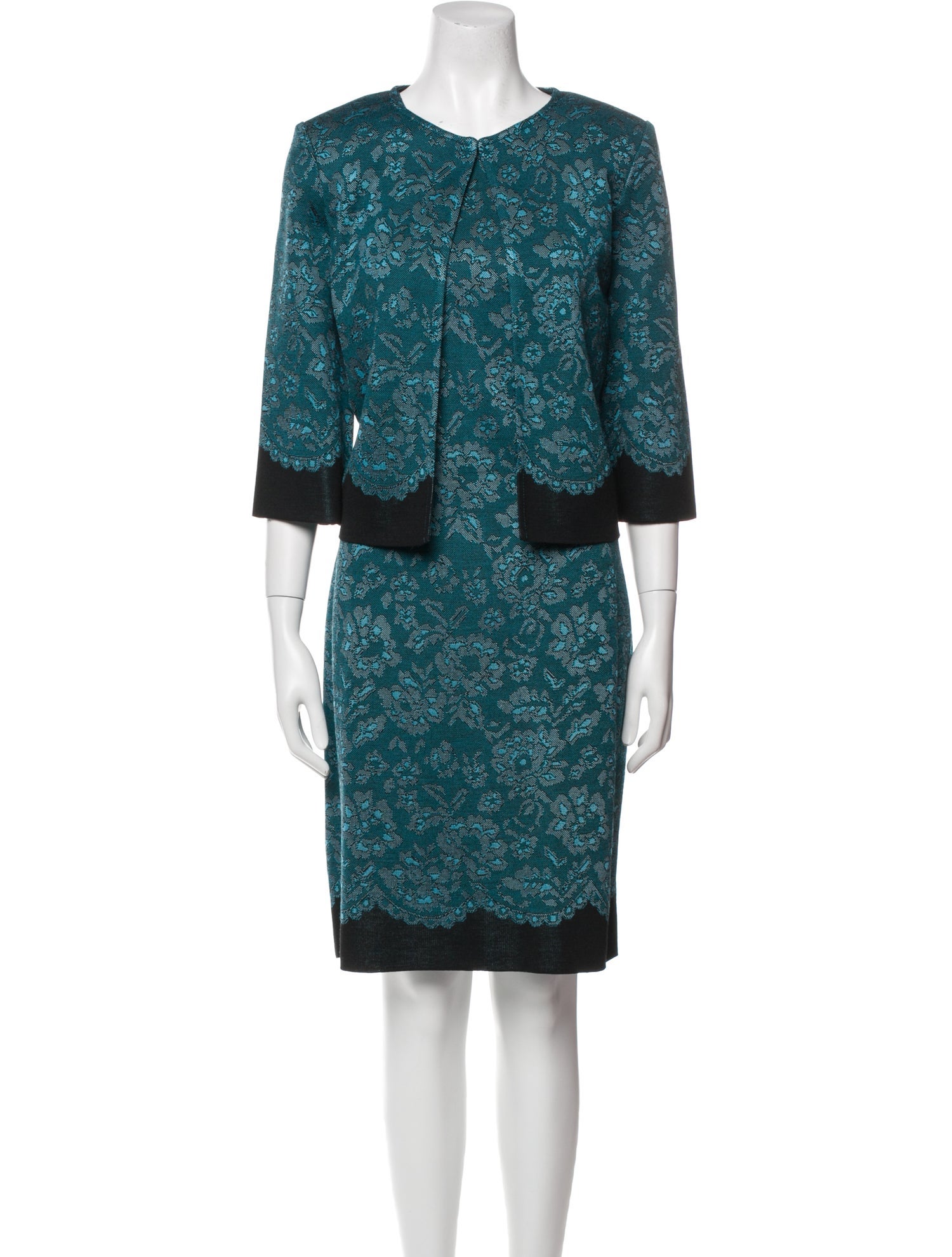 St. John Printed Dress Set