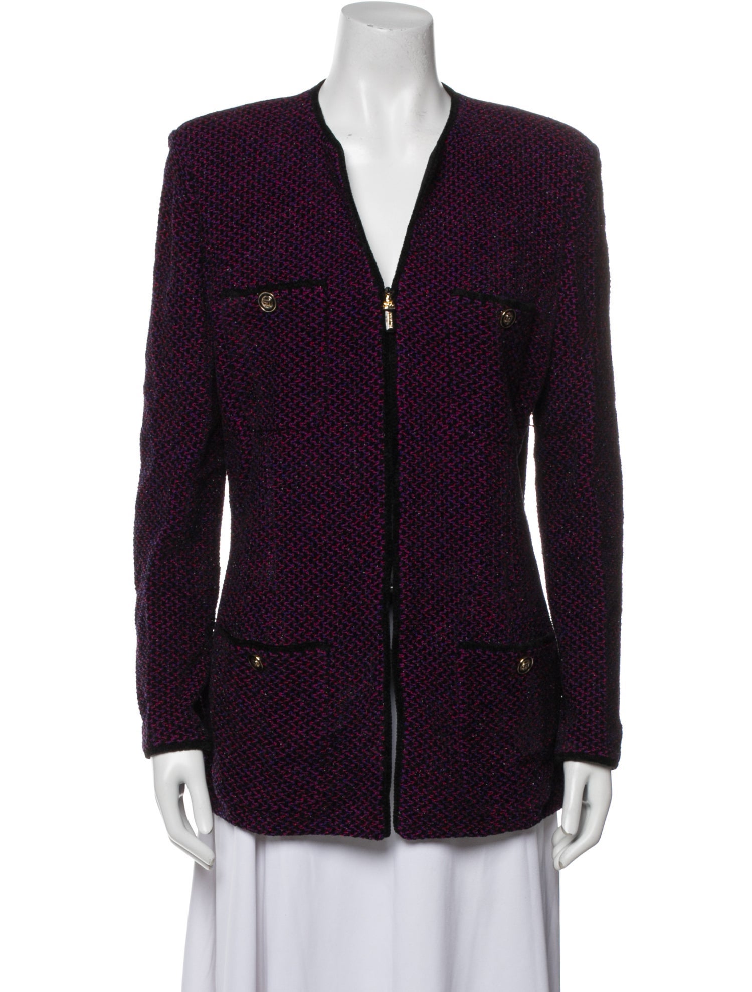 St. John Collection Tweed Pattern Blazer