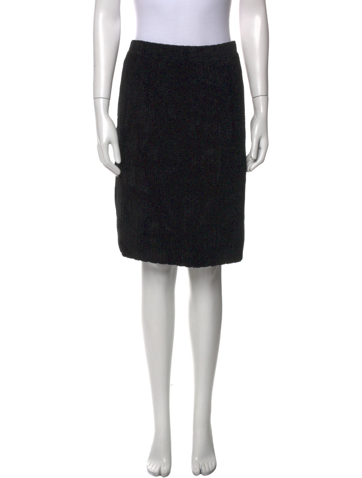 St. John Collection Tweed Pattern Knee-Length Skirt