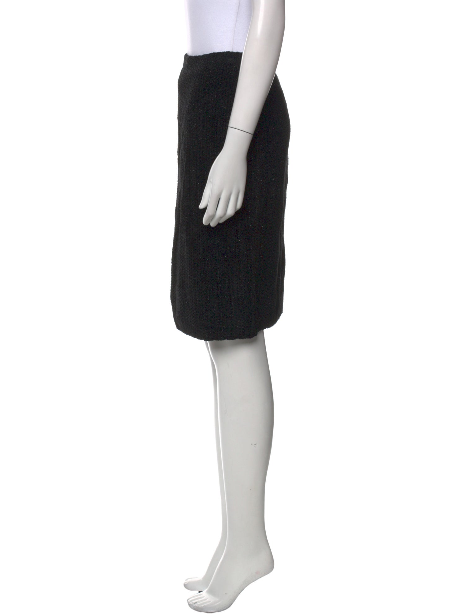 St. John Collection Tweed Pattern Knee-Length Skirt