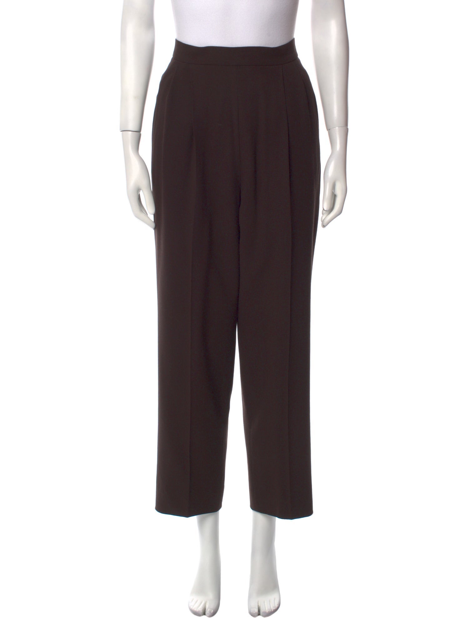 St. John Collection Wool Straight Leg Pants