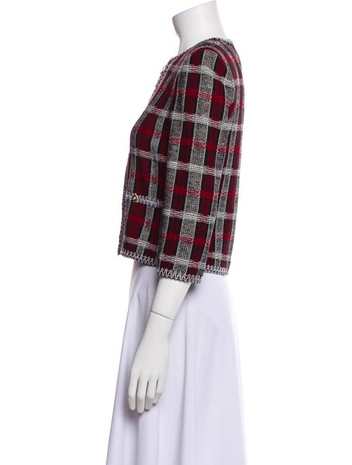 St. John Collection Plaid Print Jacket
