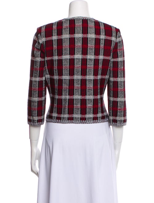 St. John Collection Plaid Print Jacket