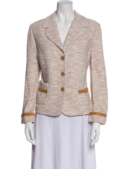 St. John Collection Wool Tweed Pattern Blazer