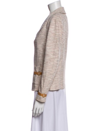 St. John Collection Wool Tweed Pattern Blazer