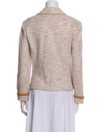 St. John Collection Wool Tweed Pattern Blazer