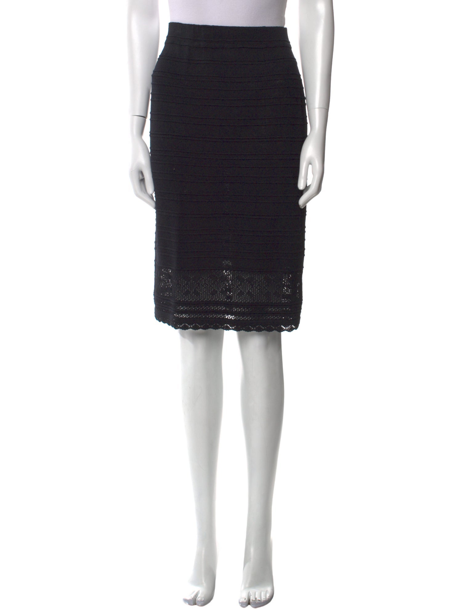 St. John Collection Wool Knee-Length Skirt