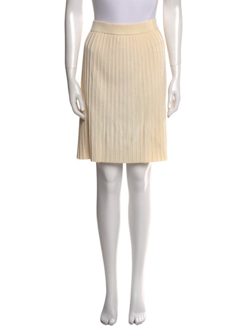 St. John Collection Pleated Accents Knee-Length Skirt