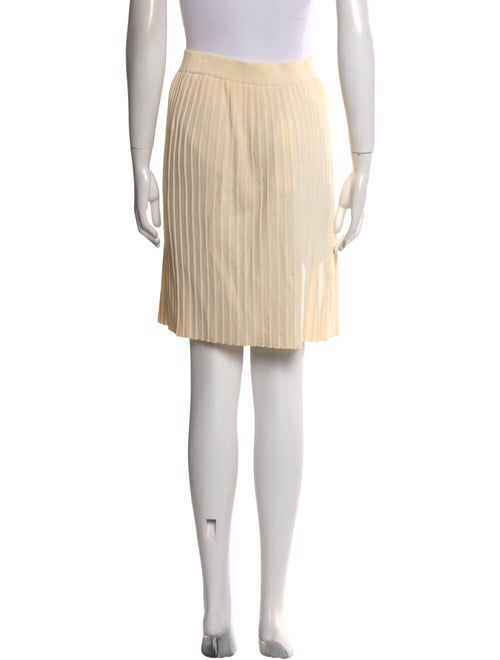 St. John Collection Pleated Accents Knee-Length Skirt
