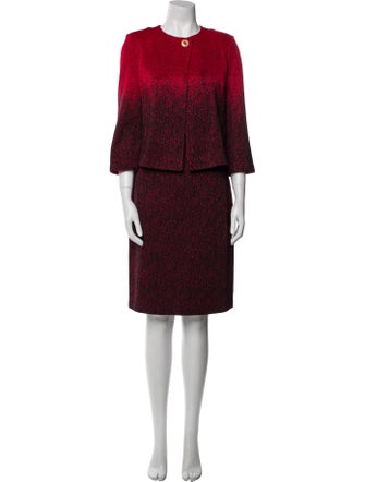 St. John Collection Wool Dress Set