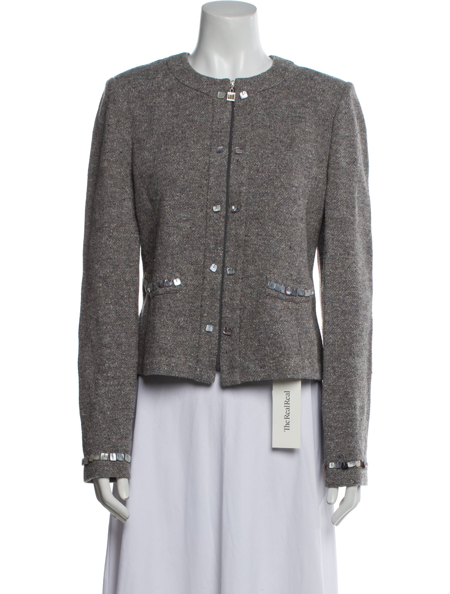 St. John Collection Tweed Pattern Evening Jacket w/ Tags