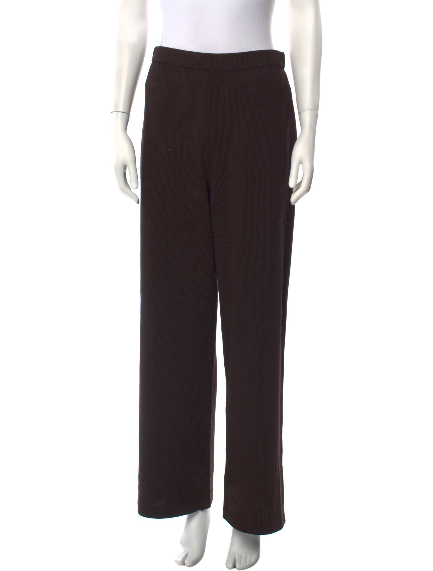 St. John Collection Wool Wide Leg Pants