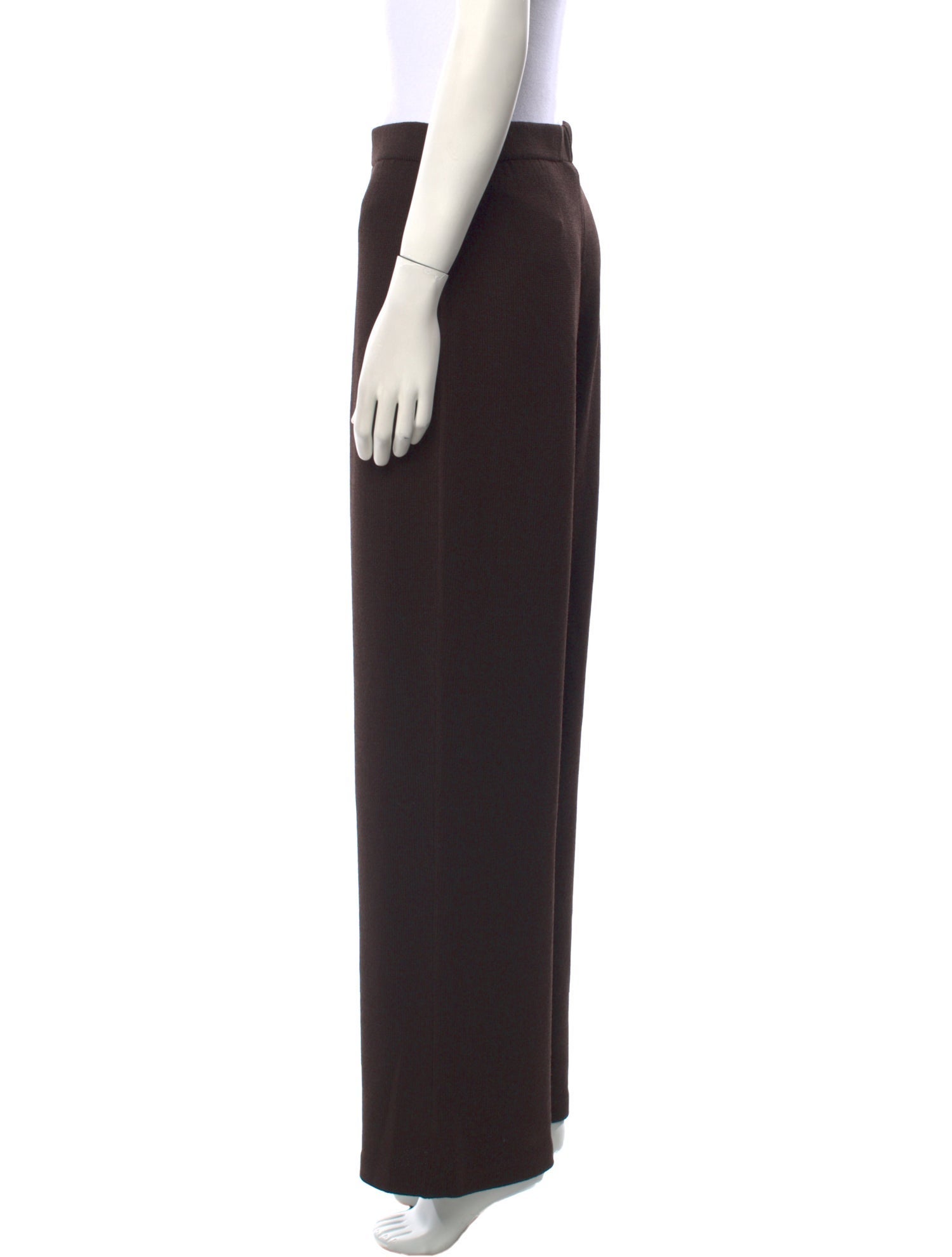 St. John Collection Wool Wide Leg Pants