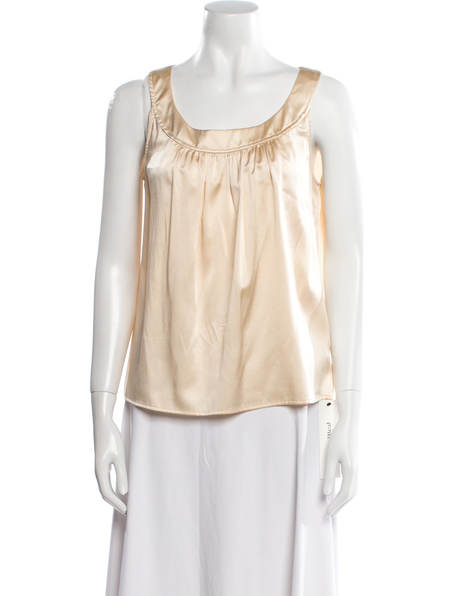St. John Collection Silk Scoop Neck Blouse