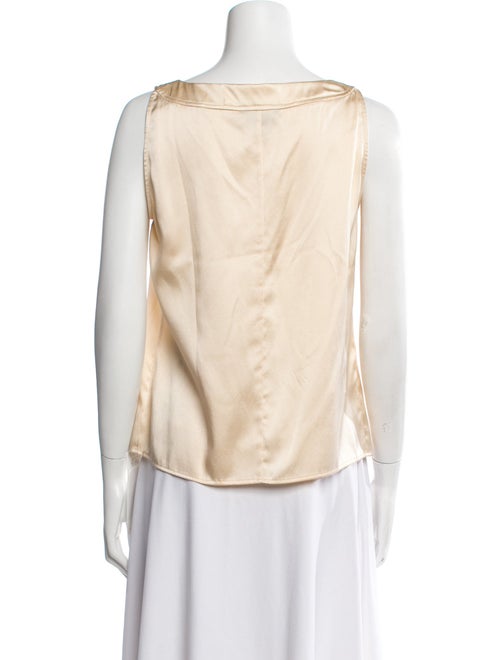 St. John Collection Silk Scoop Neck Blouse