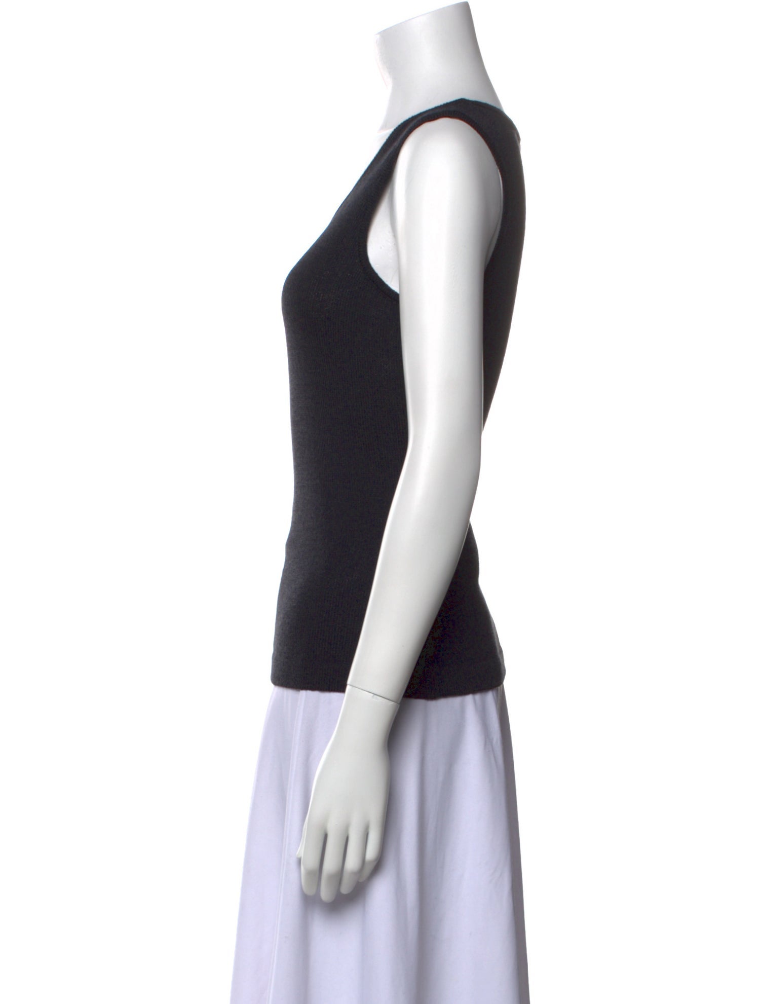 St. John Collection Wool Scoop Neck Top