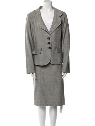 St. John Collection Wool Skirt Suit