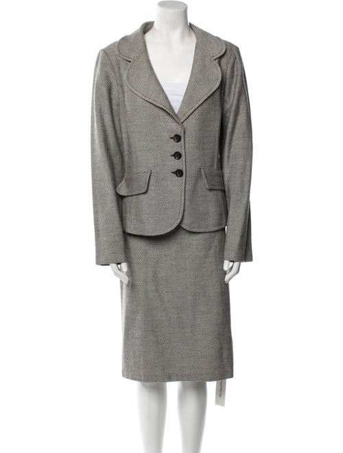 St. John Collection Wool Skirt Suit