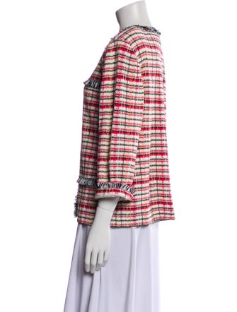 St. John Collection Wool Tweed Pattern Evening Jacket