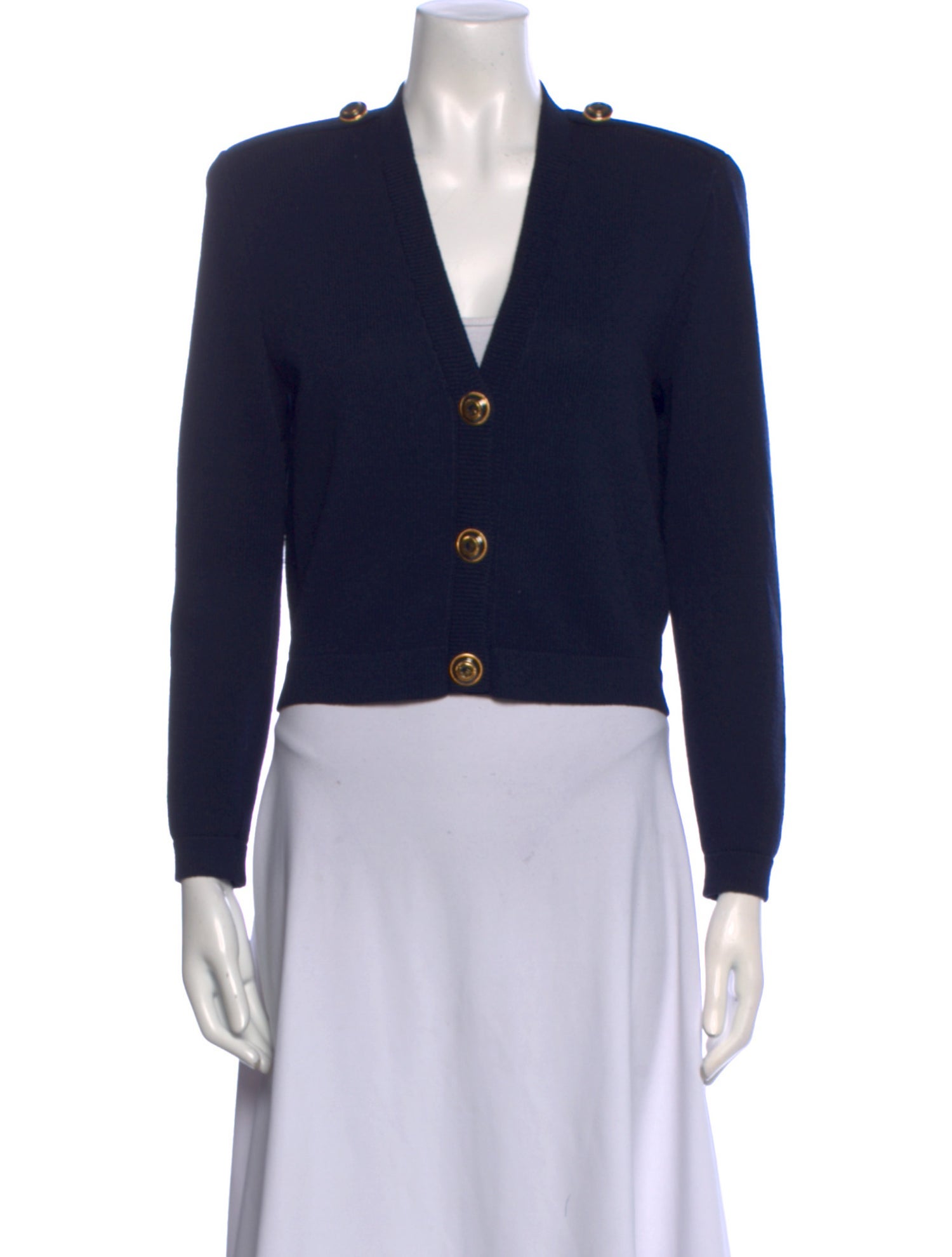 St. John Collection Wool V-Neck Sweater