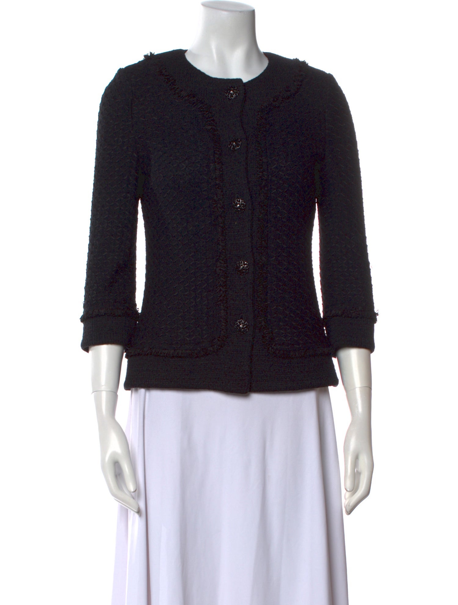 St. John Collection Wool Crew Neck Sweater