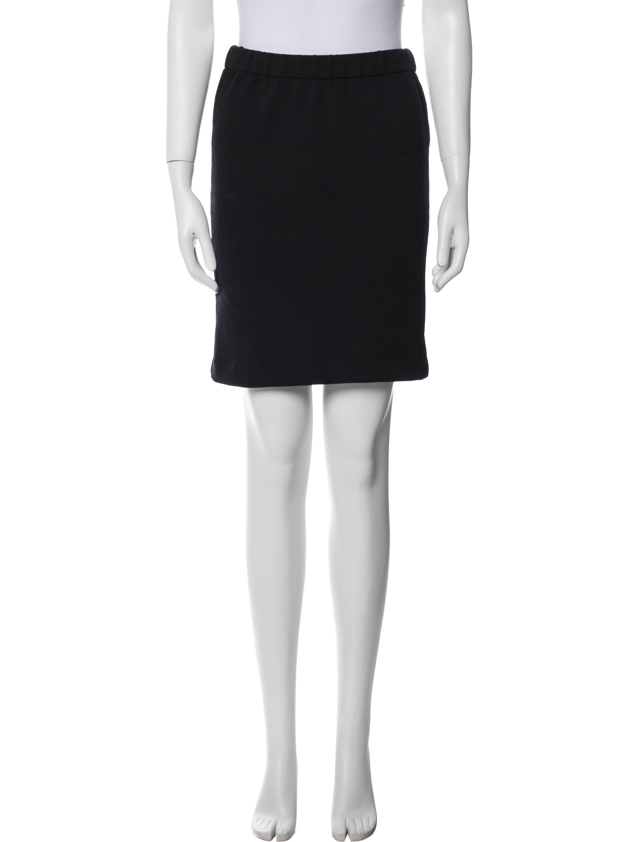 St. John Collection Wool Mini Skirt