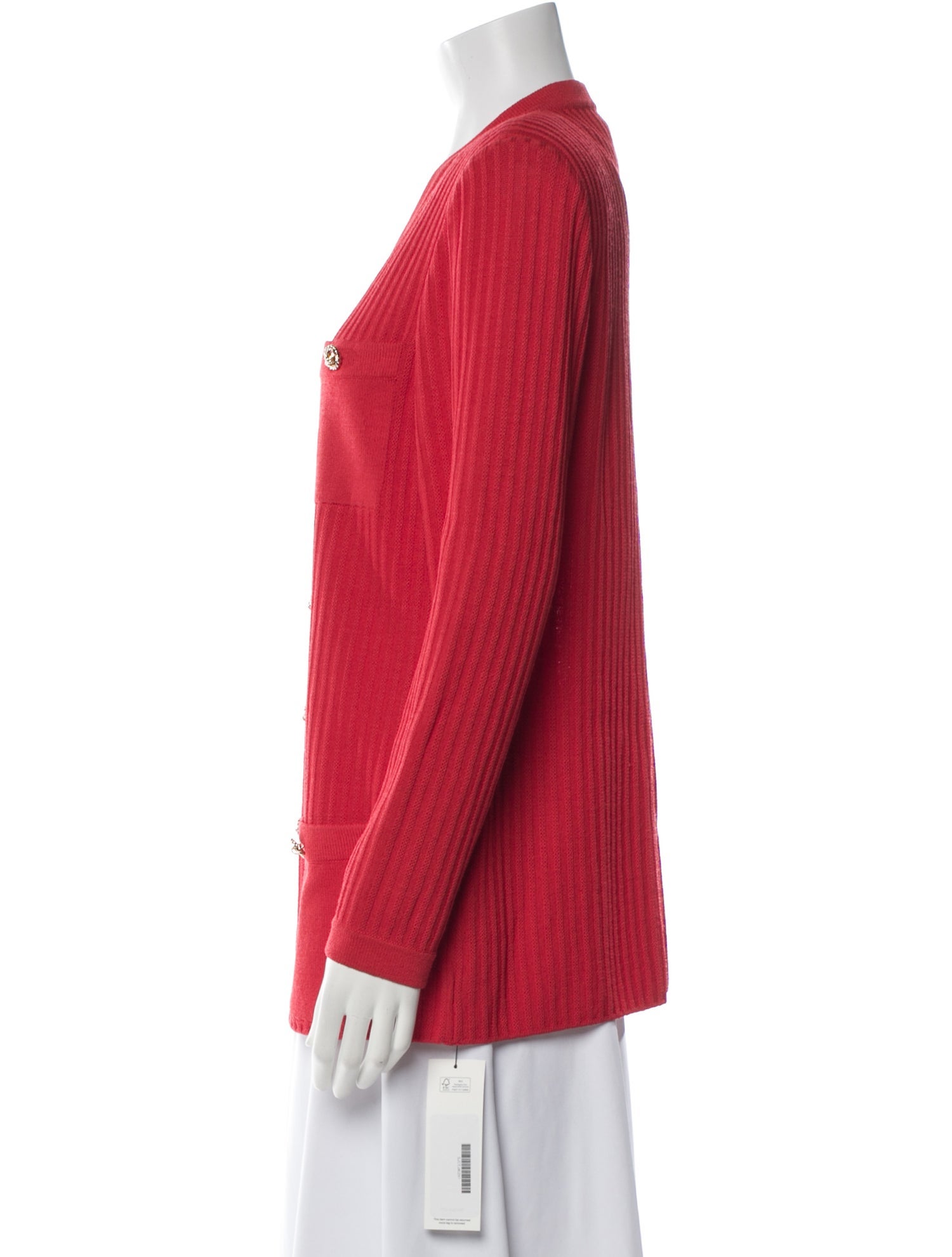 St. John Collection Wool V-Neck Sweater