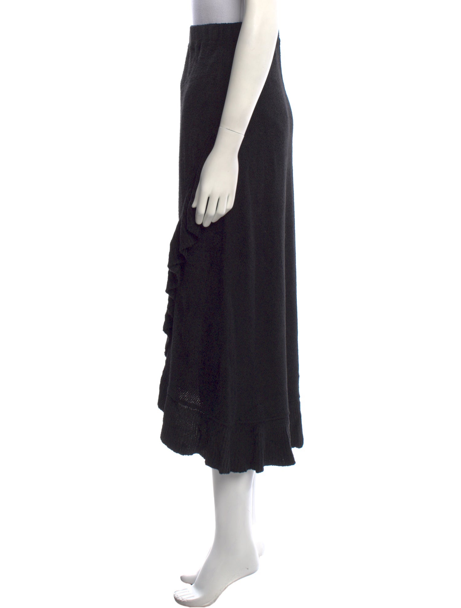 St. John Collection Wool Midi Length Skirt