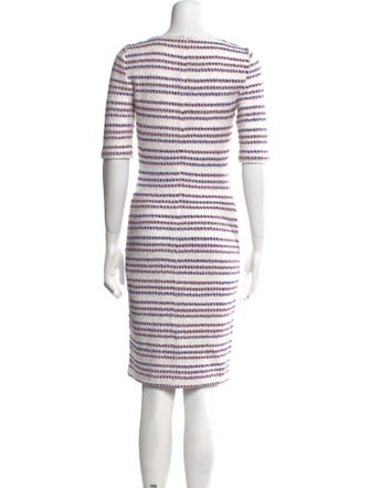 St. John Collection Striped Knee-Length Dress
