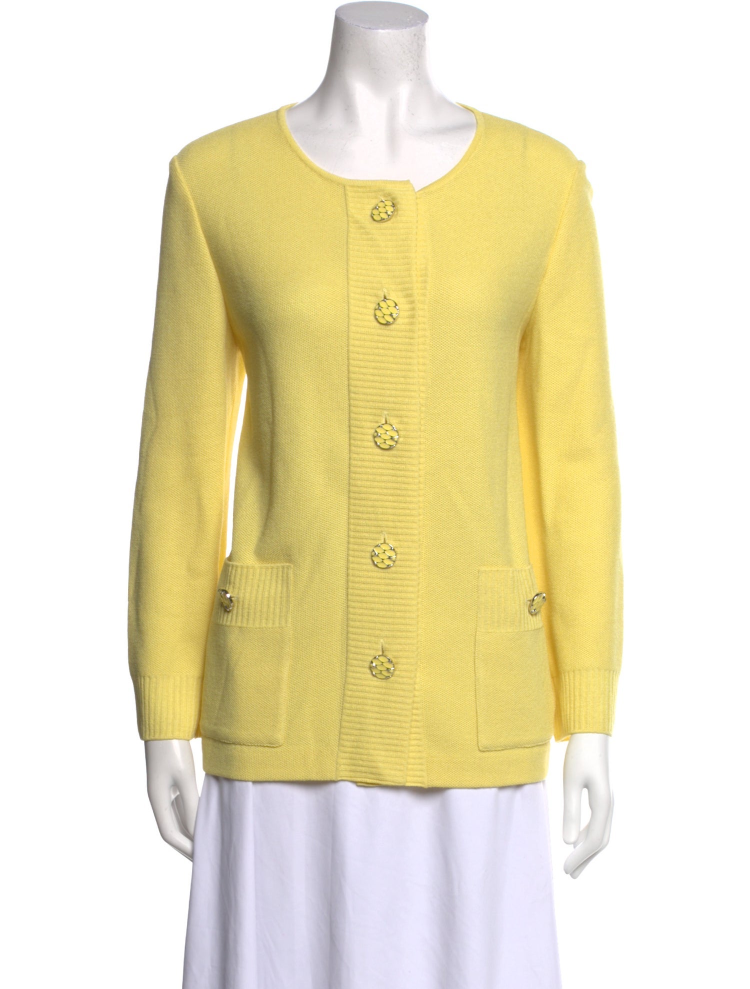 St. John Collection Wool Crew Neck Sweater