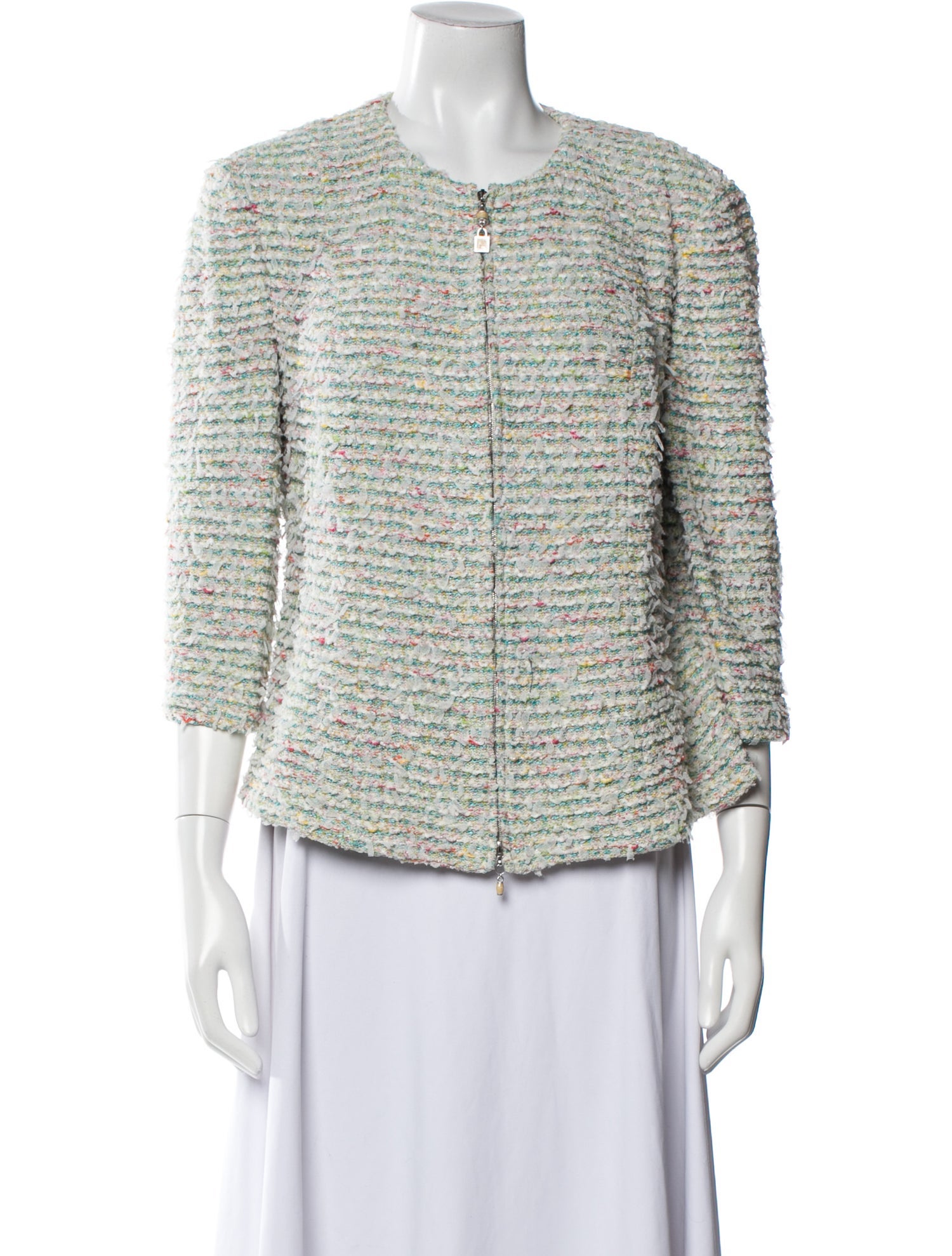 St. John Collection Tweed Pattern Evening Jacket