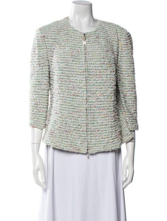 St. John Collection Tweed Pattern Evening Jacket