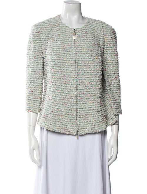 St. John Collection Tweed Pattern Evening Jacket