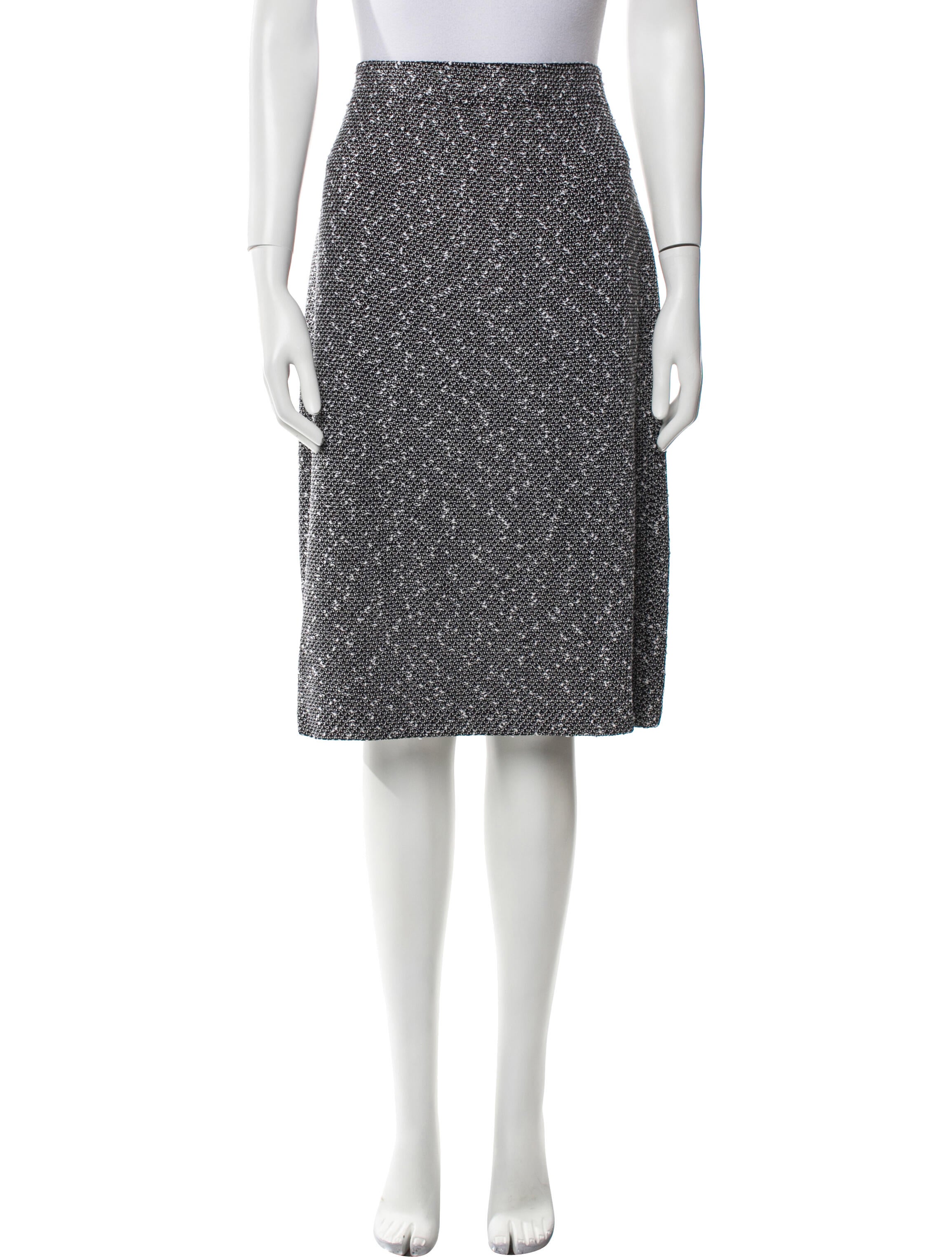 St. John Collection Printed Knee-Length Skirt