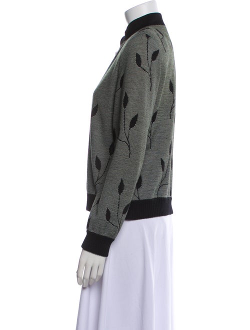 St. John Collection Printed Bomber Jacket