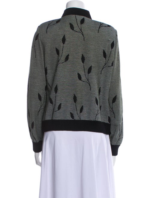 St. John Collection Printed Bomber Jacket