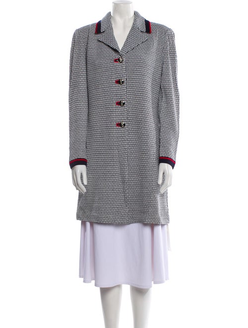 St. John Collection Wool Tweed Pattern Coat