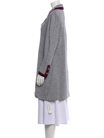 St. John Collection Wool Tweed Pattern Coat