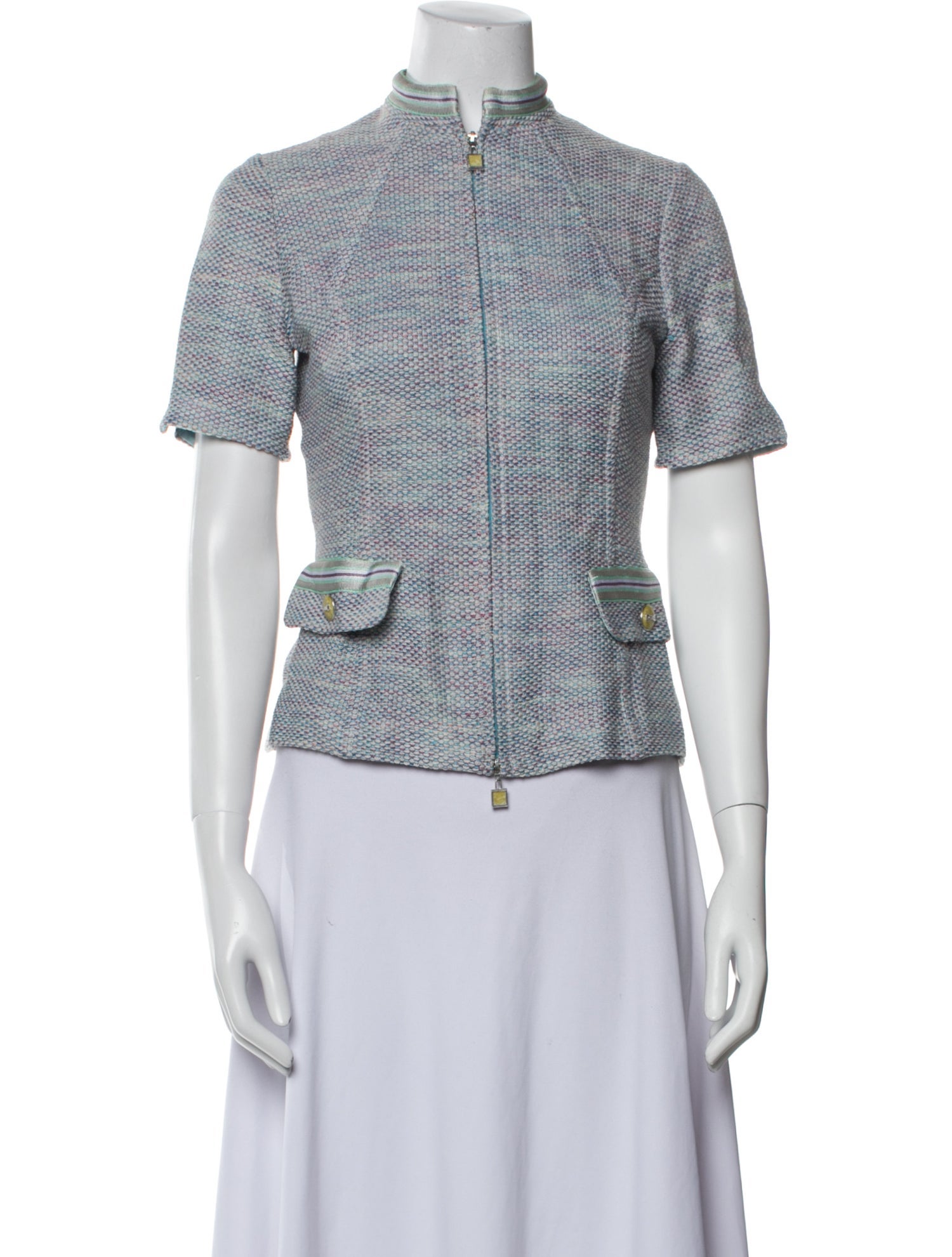 St. John Collection Tweed Pattern Evening Jacket