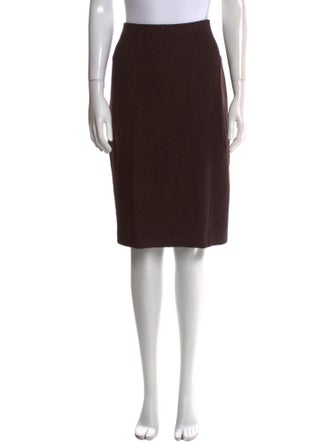 St. John Collection Wool Knee-Length Skirt