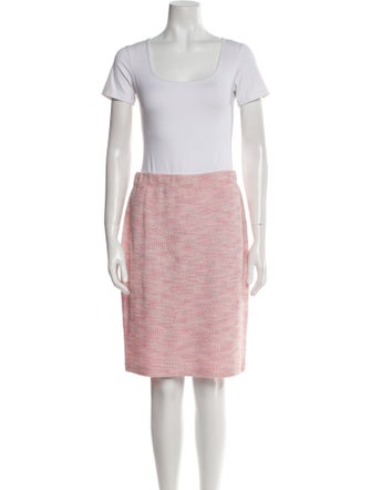 St. John Collection Wool Tweed Pattern Skirt Set