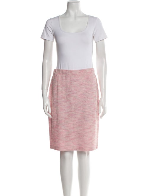 St. John Collection Wool Tweed Pattern Skirt Set