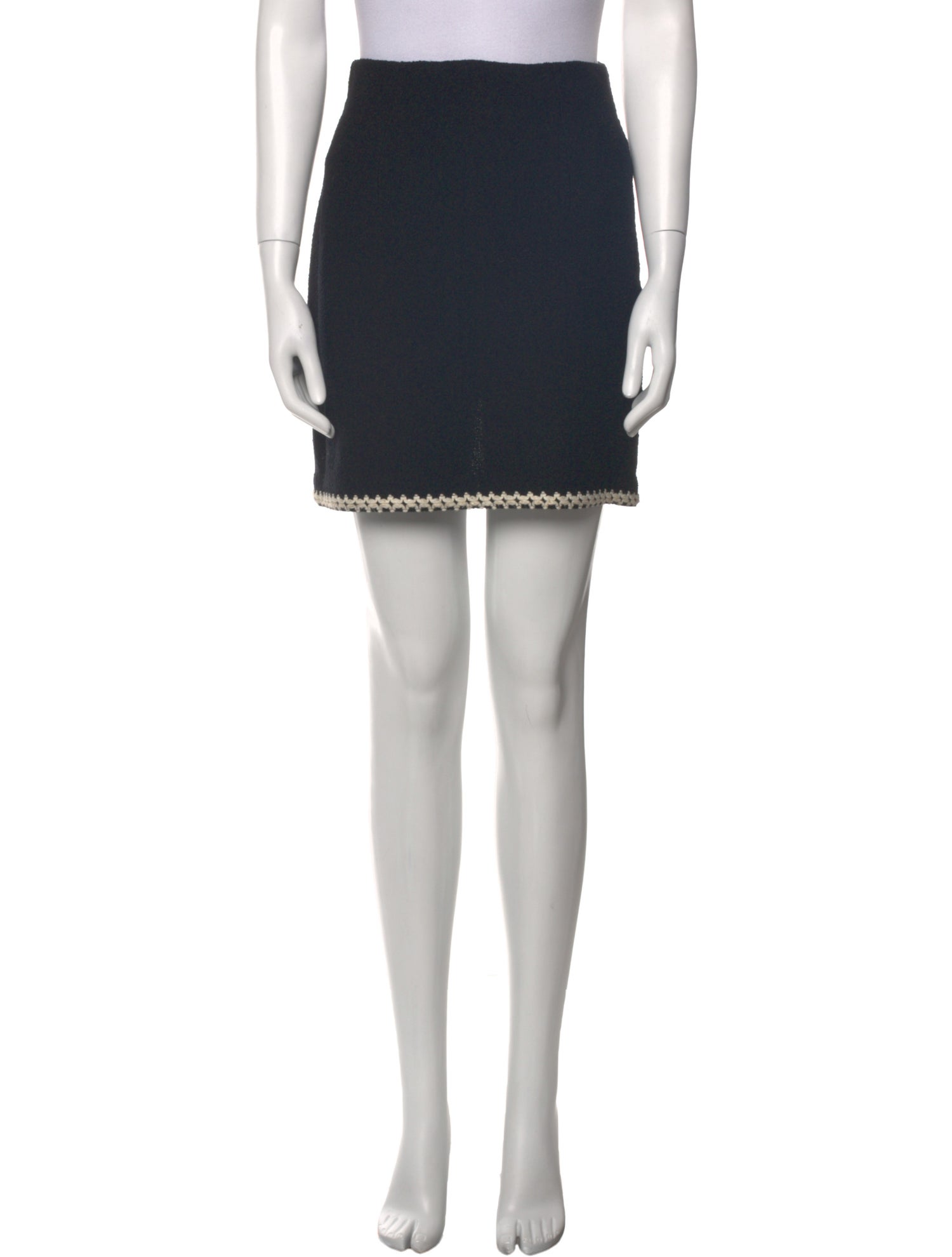 St. John Collection Wool Mini Skirt