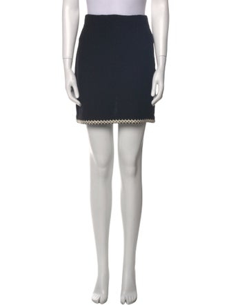 St. John Collection Wool Mini Skirt